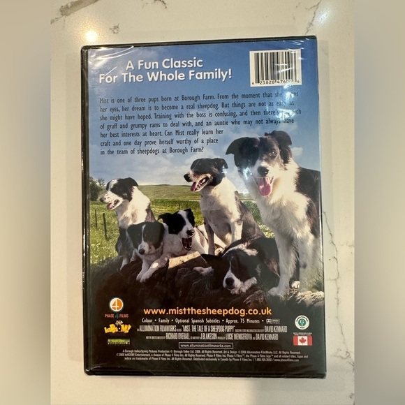 🎄Mist Border Collie Family Adventure Movie DVD  Disc Video Sheepdog Puppy NIP - Picture 2 of 3